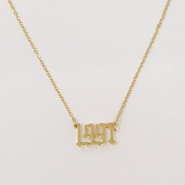 Birth Year Necklace