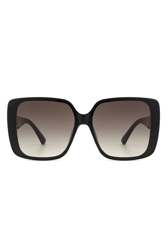 Square Retro Fashion Flat Top Women Sunglasses