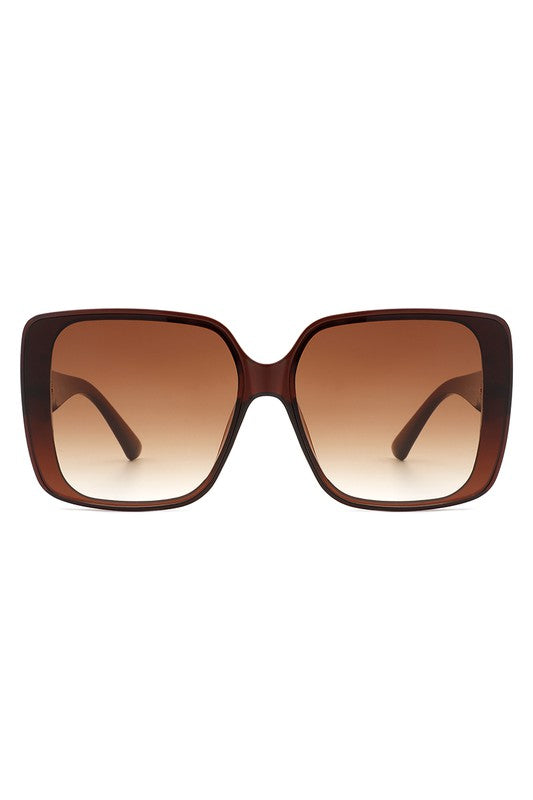 Square Retro Fashion Flat Top Women Sunglasses