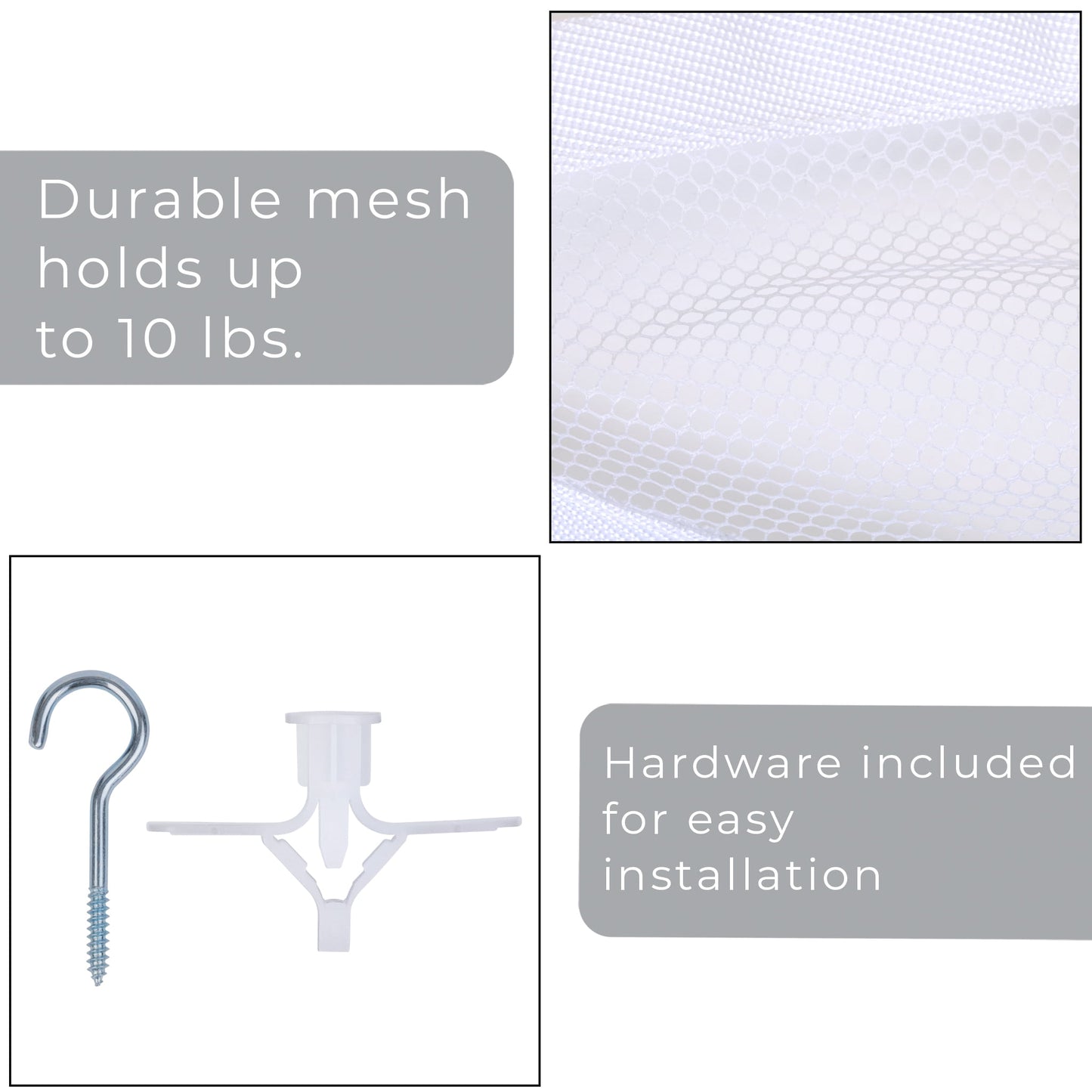 Mainstays Toy Storage Organizer White