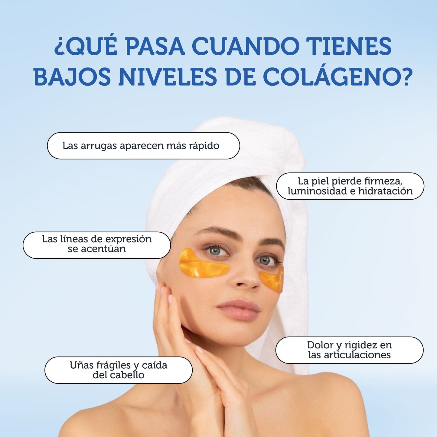 Colageno Hidrolizado 5 en 1 con Ácido Hialurónico, Vitamina C y Probióticos