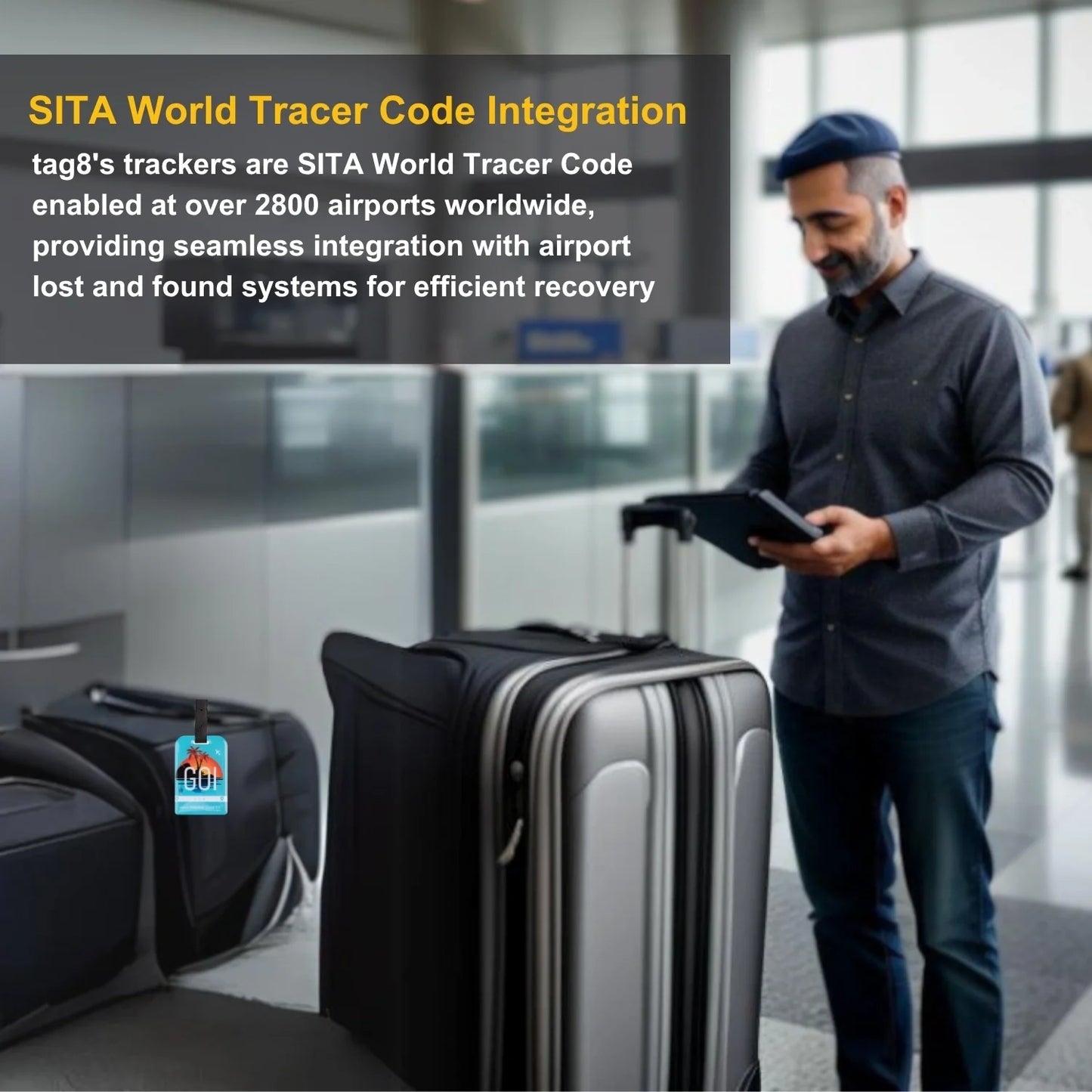 Smart Bag Security Tag - Goa [Pack 2]