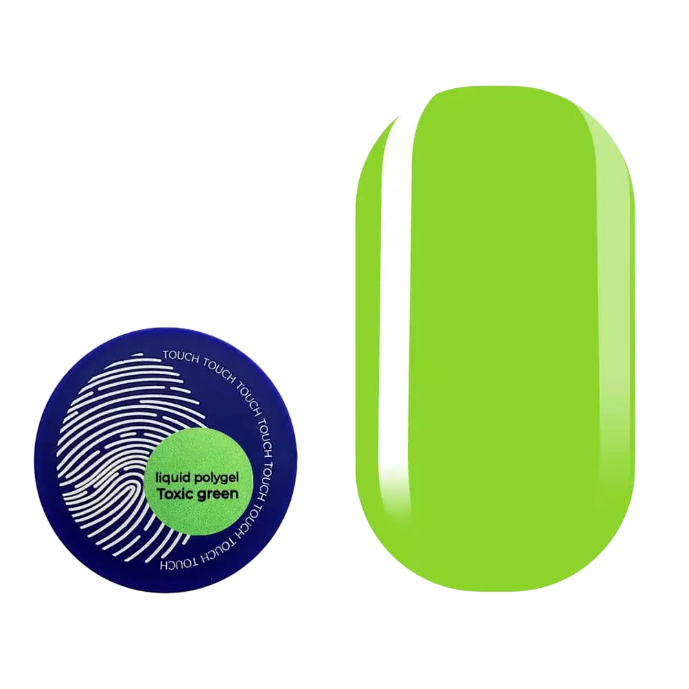 TOUCH - Liquid Polygel Toxic Green, 15ml